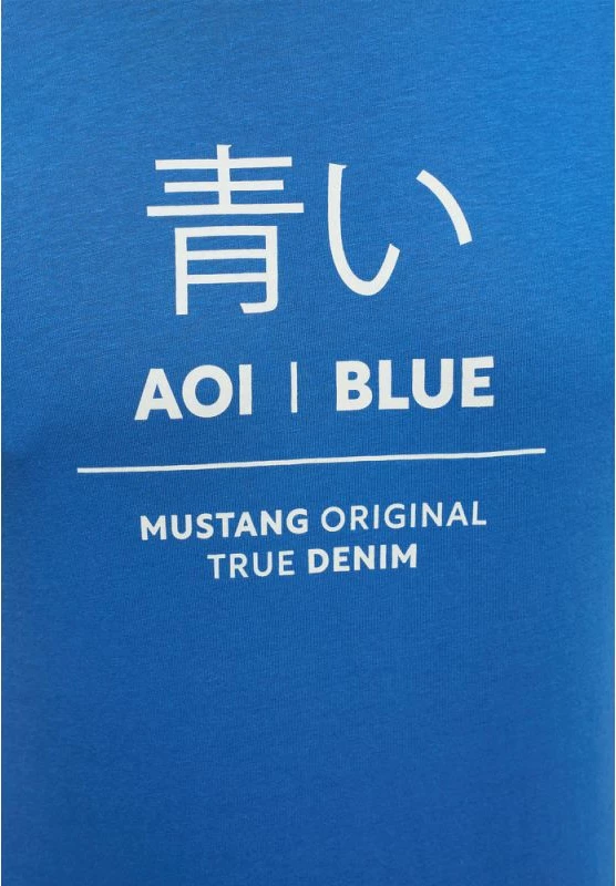 Maicë Mustang Alex C Print për Meshkuj, Blu [Madhësia: XXL]