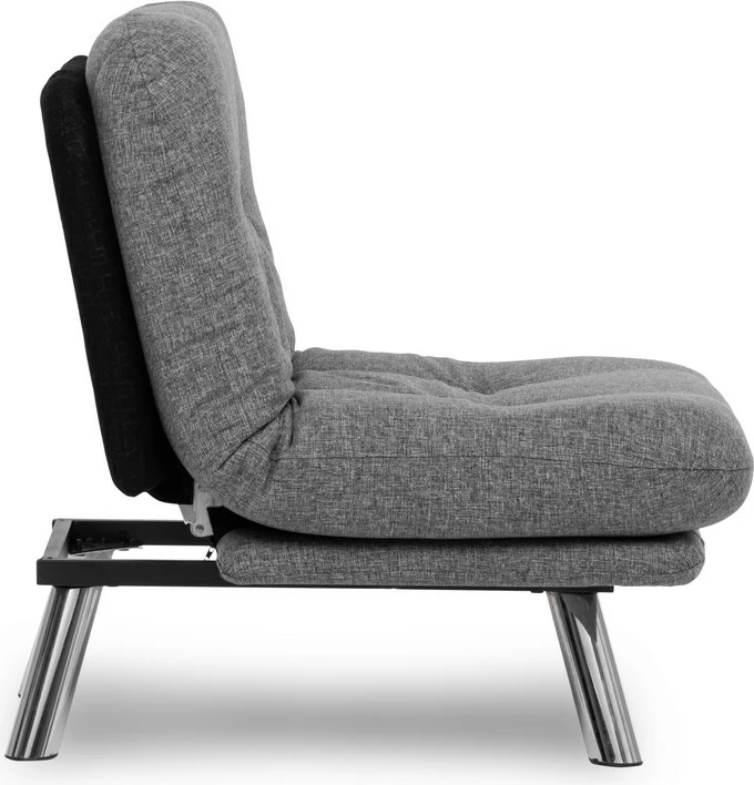 Krevat-karrige një vendësh Atelier del Sofa, Misa Small Solo, gri e çelët