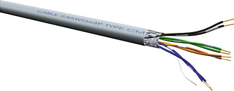 Kabllo rrjeti ROLINE Cat5e FTP (F/UTP), 300 m, AWG26, gri