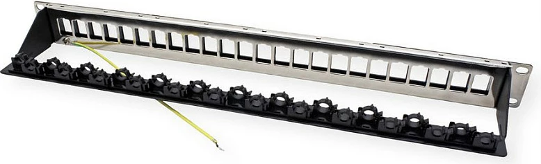 Patch panel ROLINE 26.11.0390, 24 porta, Cat6/Cat6a, 19", i zi