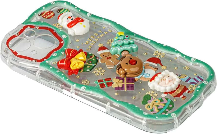 Fotroll për telefon TECH TIME Christmas Edition Green (IP15)