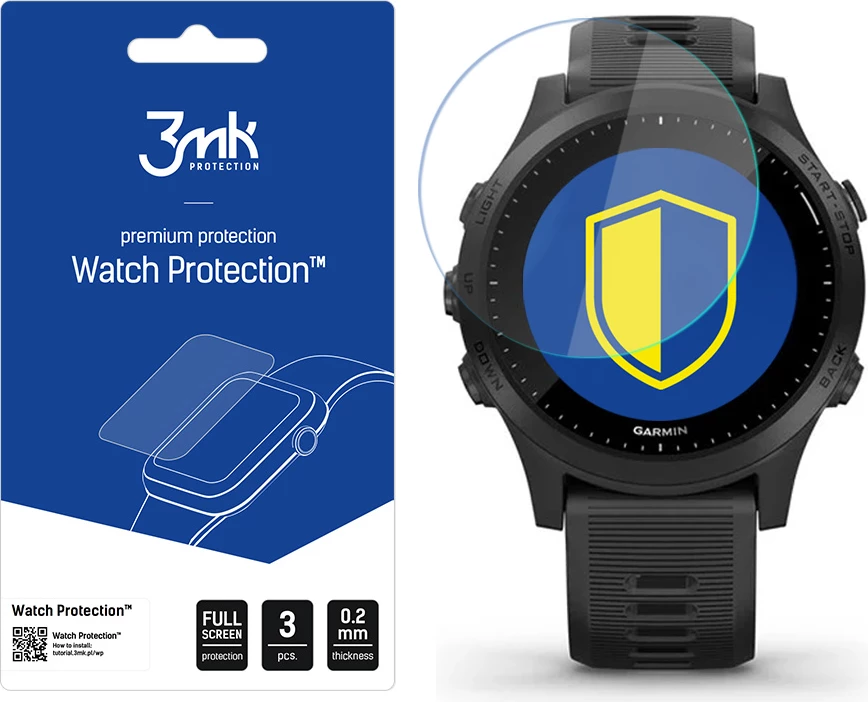 Mbrojtës ekrani për orë Garmin Forerunner 945, 3mk Protection Watch Protection, 3 copë