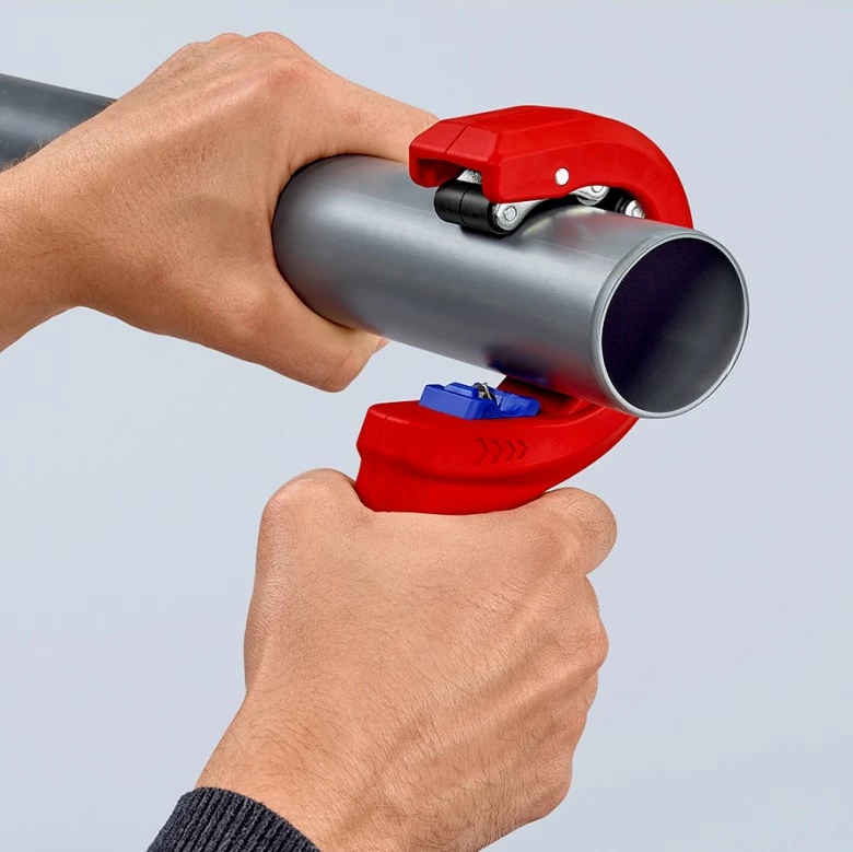 Prerëse tubash Knipex DP50, plastikë/çelik, 5 cm, kuqe/blu