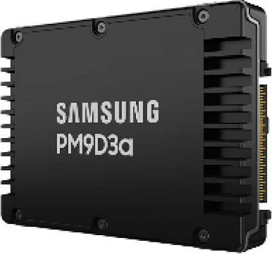 SSD i brendshëm Samsung PM9D3a 7.68TB, 2.5" U.2 NVMe PCIe 5.0 x4, AES 256-bit, e zezë