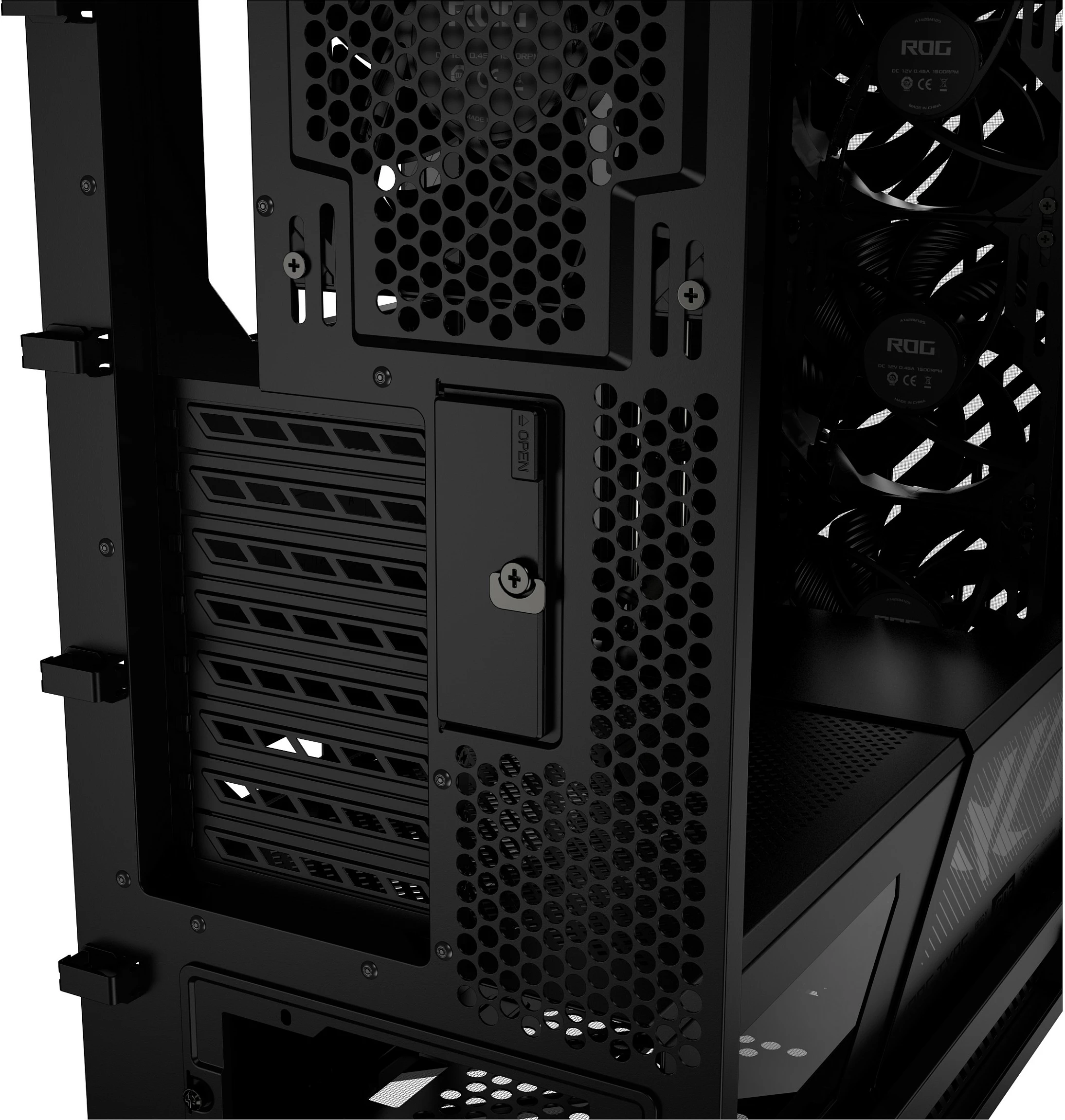 Kasë ASUS ROG Strix Helios II GX601S, Midi Tower, Tempered Glass, RGB, e zezë