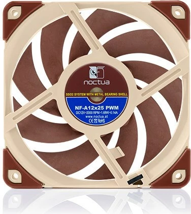Ftohës Noctua NF A12x25 PWM, 12cm, i kuq 