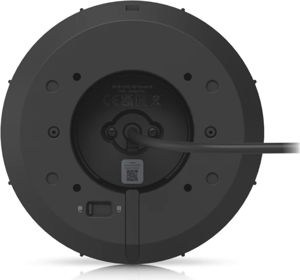Kamerë survejimi IP Ubiquiti UniFi Protect G6 Turret (UVC-G6-Turret / UVC-AI-TURRET-B), 8MP 4K, PoE+, IR 40 m, IP66/IK08, e zezë