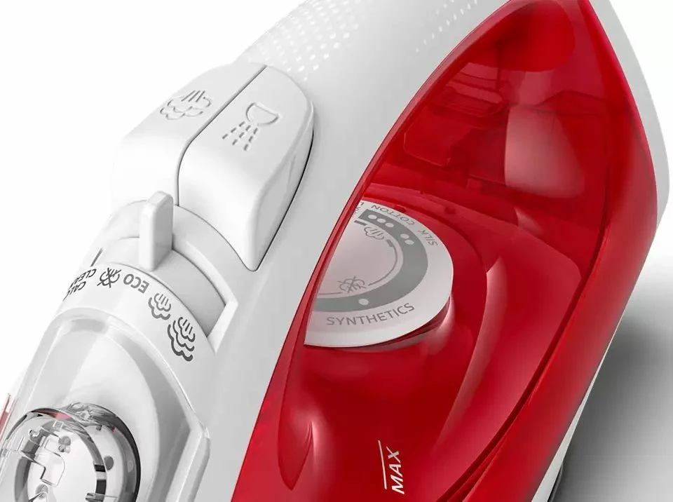 Hekur Philips EasySpeed GC1742/40 2000 W, rezervuar 220 ml, avull 25 g/min, boost 90 g/min, i kuq, me gotë për mbushje uji