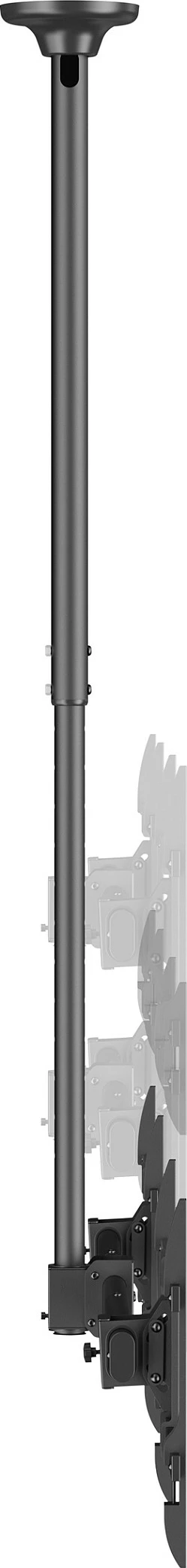 Mbajtëse tavani për 2 ekrane Equip, 32"-60", VESA deri 600x400, 40kg/ekran, e zezë