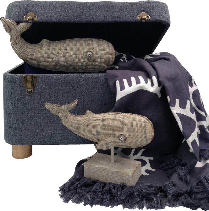 Dekor balenë, polirezine, ngjyrë kafe, 26x12x21cm