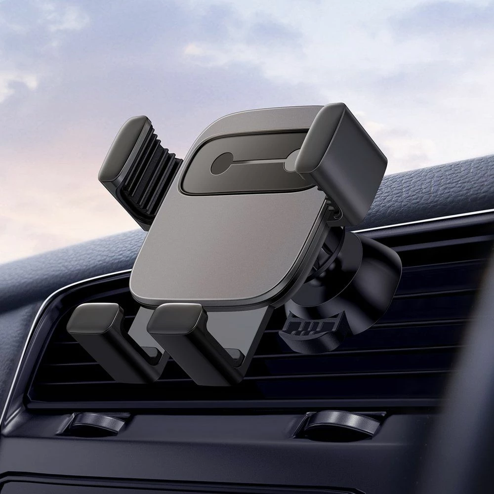 Mbajtëse telefoni për makinë Baseus Cube SUYL-FK01, Gravity, për grilë ventilimi, 4.7-6.5", e zezë