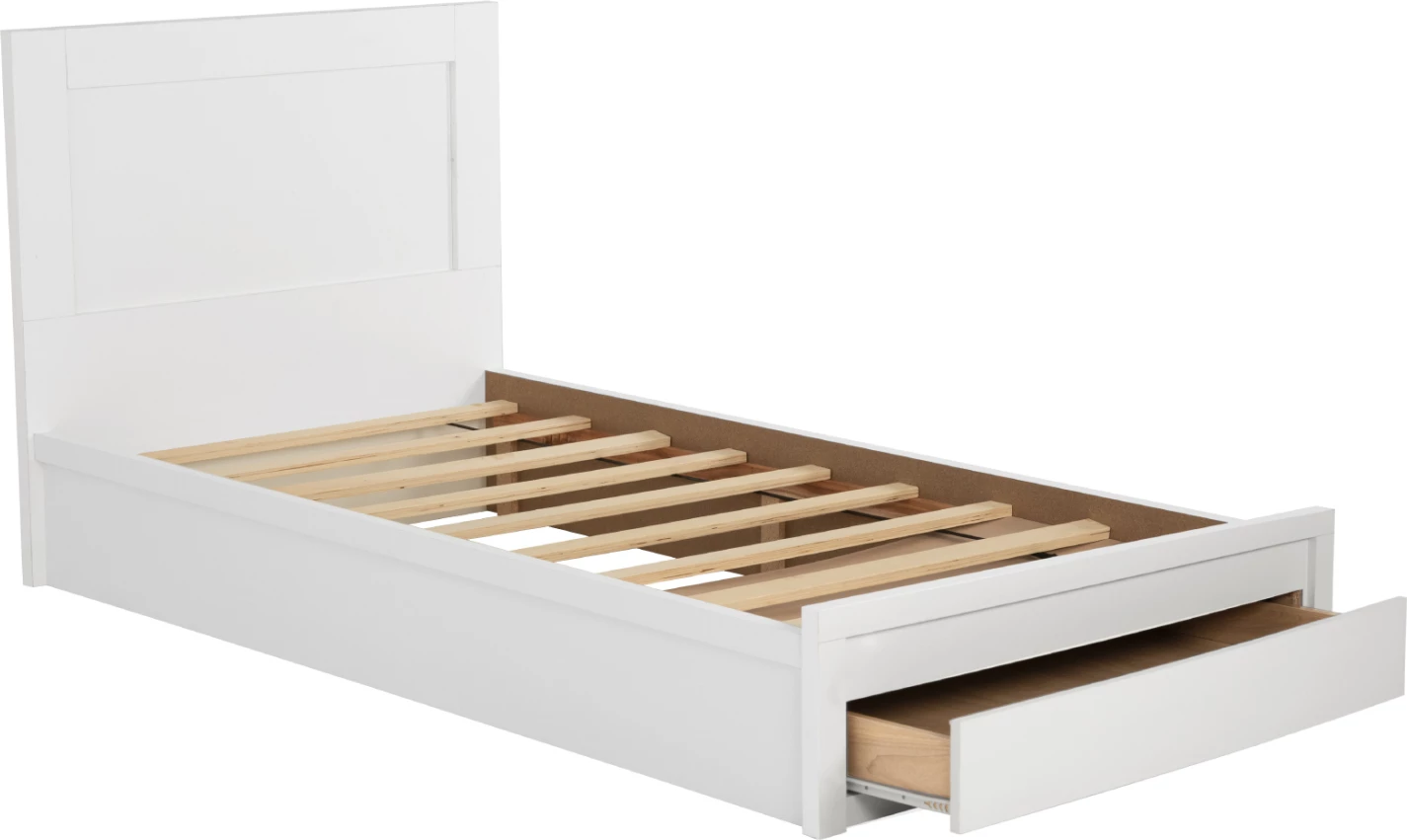 Krevat MELANY FH323.05 me 1 sirtar, ngjyrë e bardhë, 110x190 cm