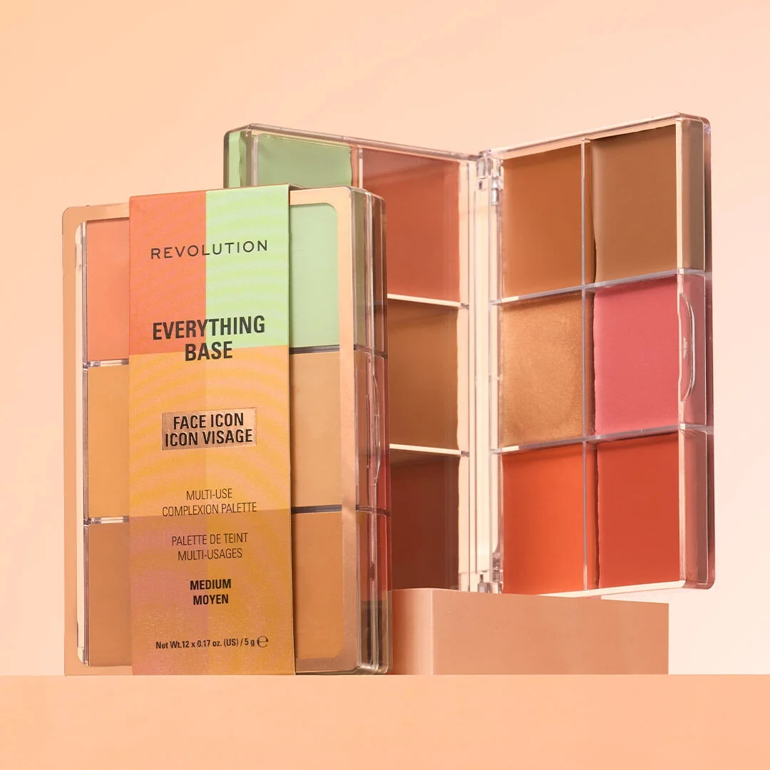 Revolution Everything Base Face Icon Complexion Palette Medium