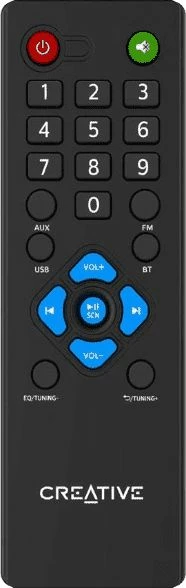 Altoparlantë për kompjuter Creative SBS E2500 2.1 30W RMS me Bluetooth, FM dhe telekomandë IR, të zeza
