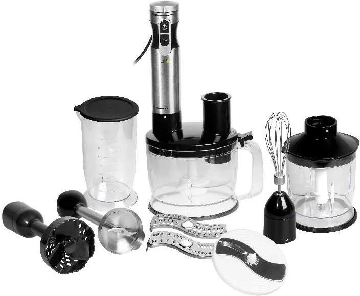 Përzires dore Lafe BZL001 me set shumëfunksional, 1000W, Inox/zi