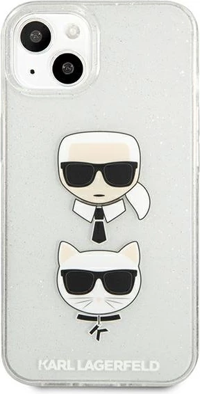 Mbështjellës Karl Lagerfeld KLHCP13SKCTUGLS për iPhone 13 mini, Hardcase, Argjendtë