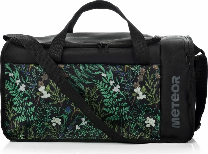 Çantë fitnesi Meteor, uniseks, e zezë dhe e gjelbër