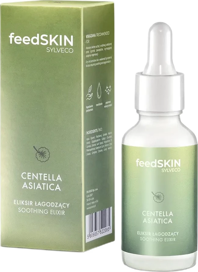 Serum qetësues për fytyrë Feedskin Soothing Elixir me Centella Asiatica për femra, 30ml