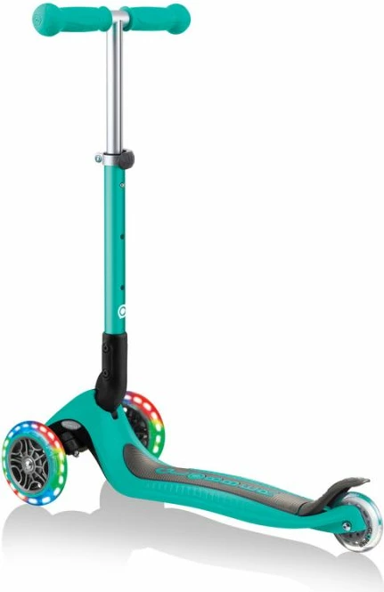 Rollera për fëmijë Globber, me drita LED, ngjyrë jeshile