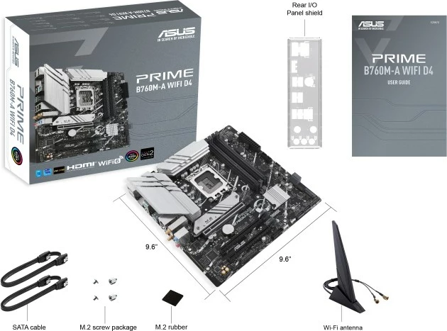Pllakë amë ASUS PRIME B760M-A WiFi D4 Intel B760 LGA 1700 micro ATX