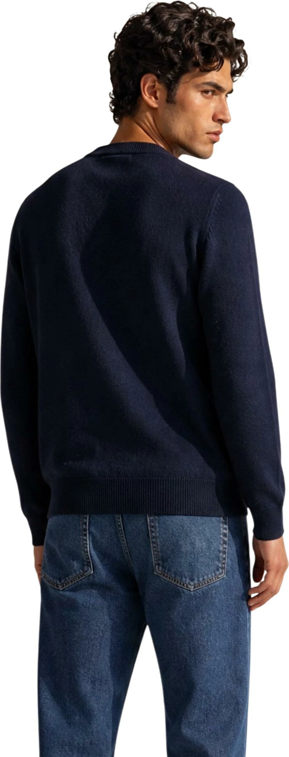 Xhemper për meshkuj Armani Exchange XM001916 AF14008, i kaltër [Madhësia: S]