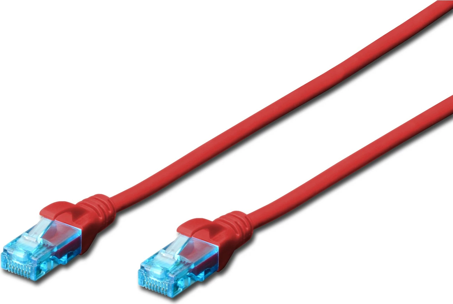 Kabllo rrjeti Digitus Cat5e U/UTP 5m, RJ-45, e kuqe