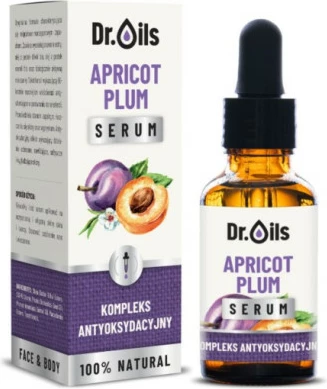 Serum për fytyrë për femra Dr. Oils Apricot Plum Serum Antioxidant Complex, 30ml