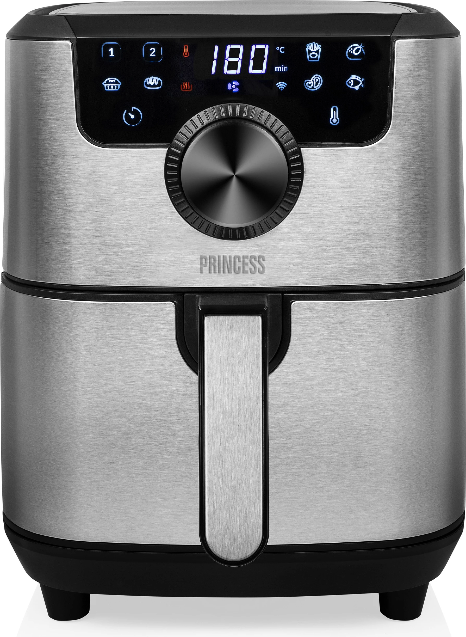 Fritezë me ajër të nxehtë Princess 1820741037, 4,5 L, inox/zezë
