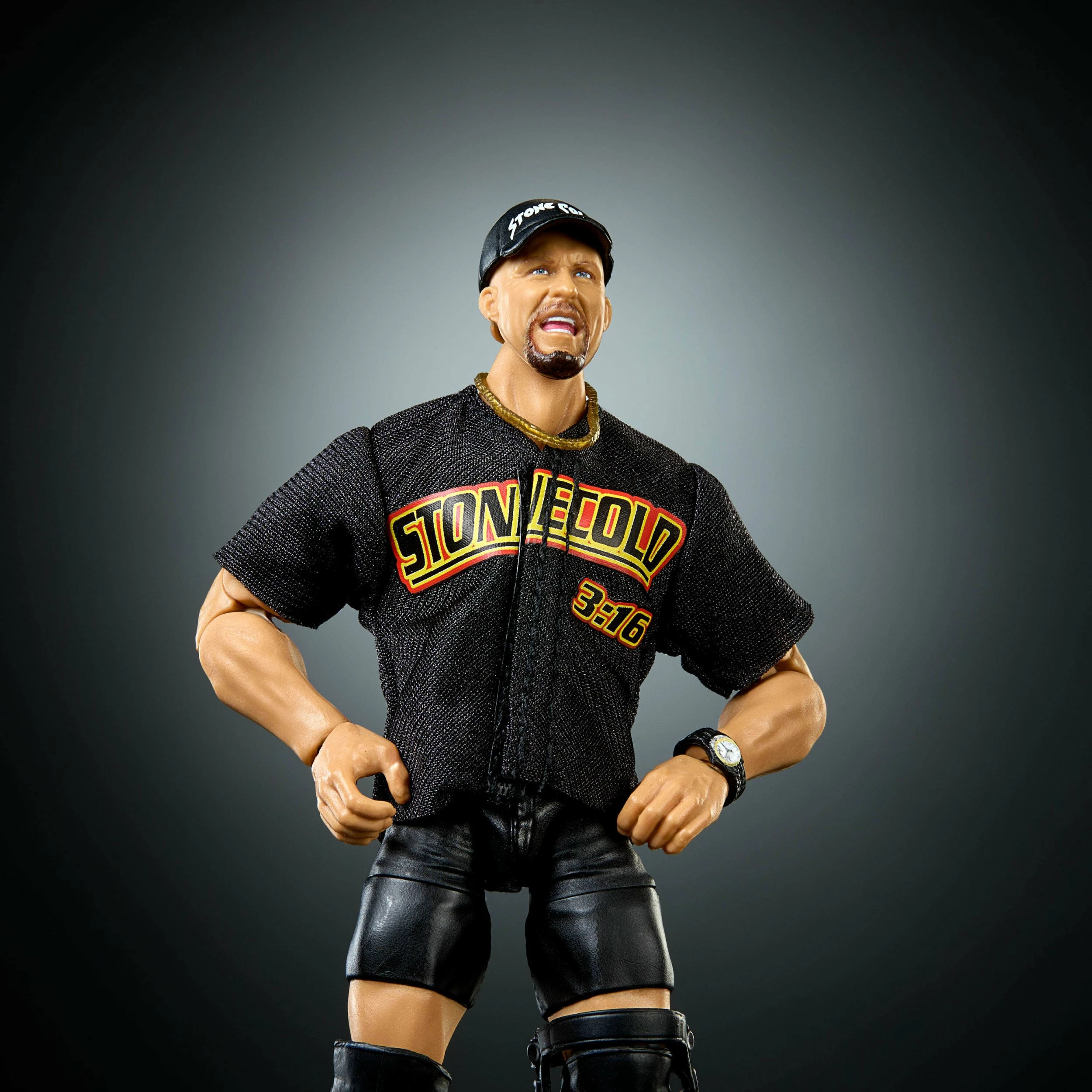 Figurinë aksioni Mattel WWE Elite Collection Stone Cold Steve Austin JHT52, 15 cm, me aksesorë