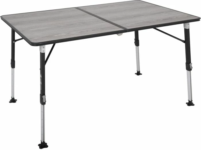 Tavolinë kampingu BRUNNER ELU TOP COMPACK 0406059N 120x60 cm, lartësi 42/70 cm, 7.5 kg, gri
