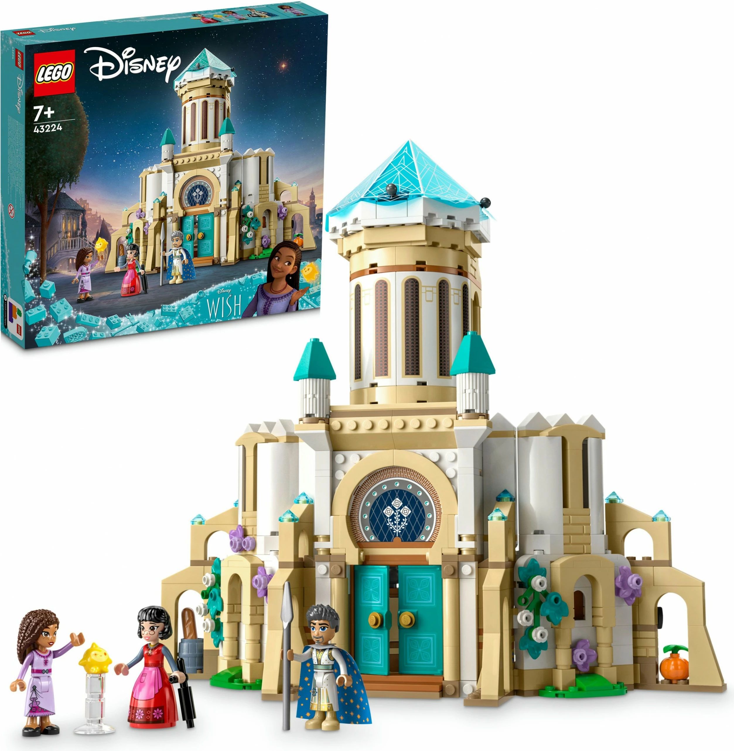 Set ndërtimi LEGO Disney King Magnifico's Castle 43224, 613 pjesë, shumëngjyrësh