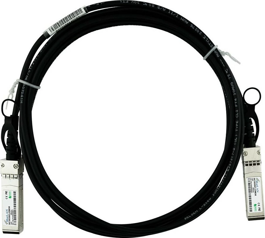 Kabllo Direct Attach BlueOptics BlueLAN SC353501J2M30, SFP+ në SFP+, 10G 2 m, e zezë
