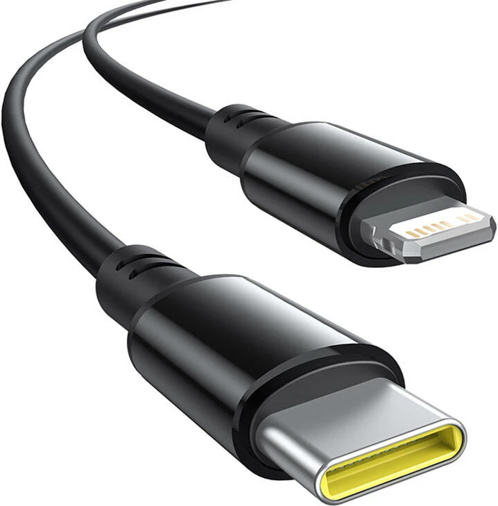 Karikues veture Baseus 60W me USB-C dhe kabllo Lightning, i zi