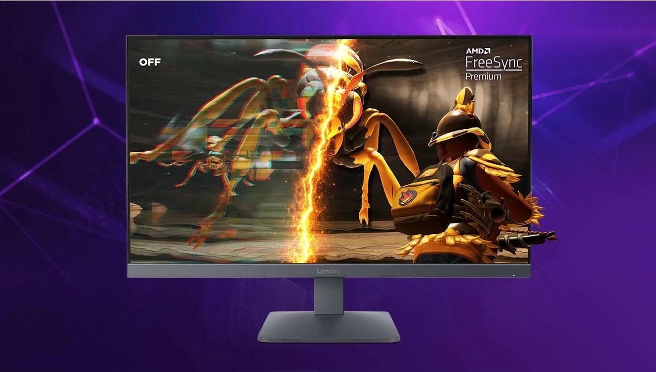 Monitor gaming Lenovo LOQ 27Q-10, 27", QHD IPS, 180Hz, HDR10, FreeSync, gri