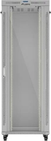 Kasë serveri Lanberg FF01-8047-12SL, 47U, me derë xhami, LCD, Gri