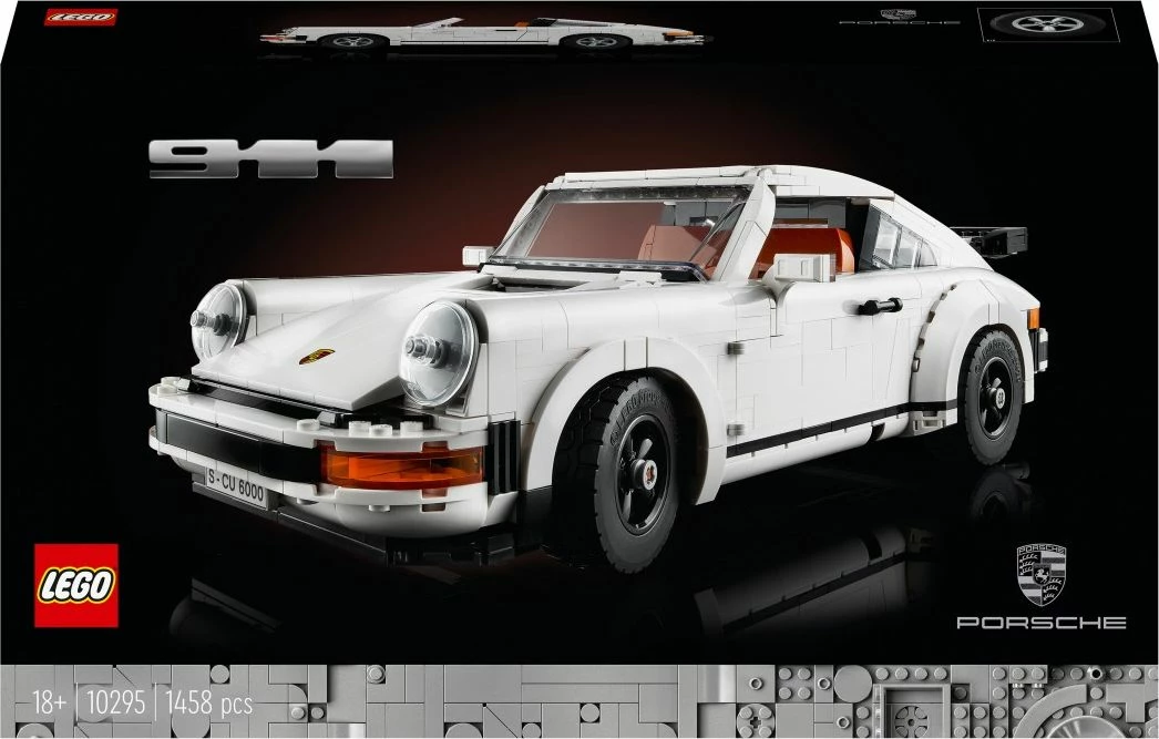 Set LEGO Creator Expert Porsche 911 10295, 1461 copë, 18+, 2-në-1 Turbo/Targa, e bardhë