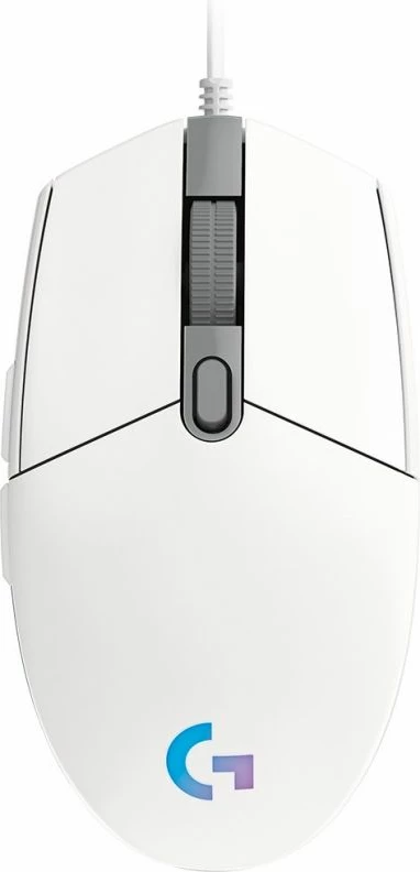 maus gaming Logitech G G102, i bardhë 2