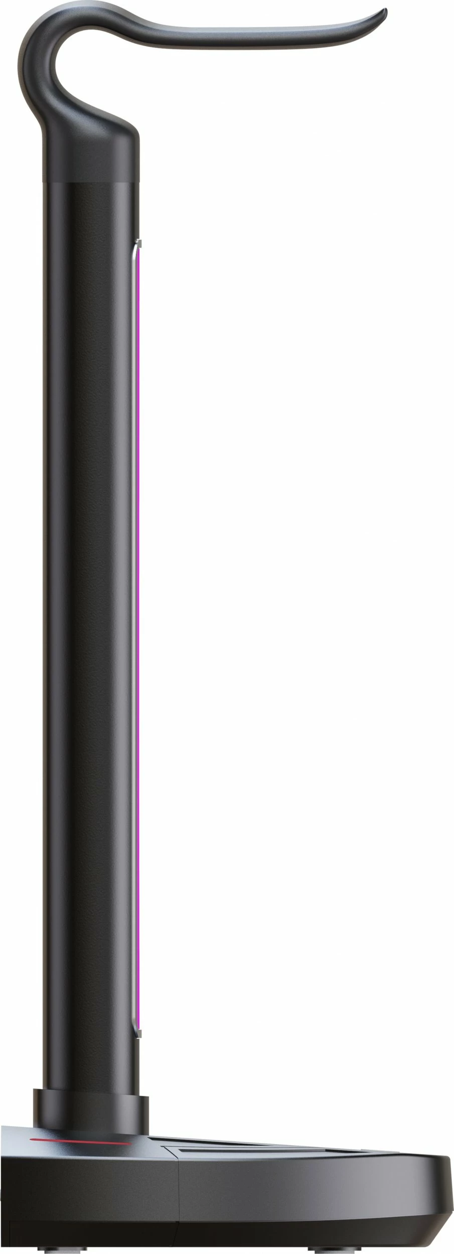 Mbajtëse kufjesh PREYON Heron Beak PHB41B, RGB, karikues pa kabllo, USB hub, e zezë