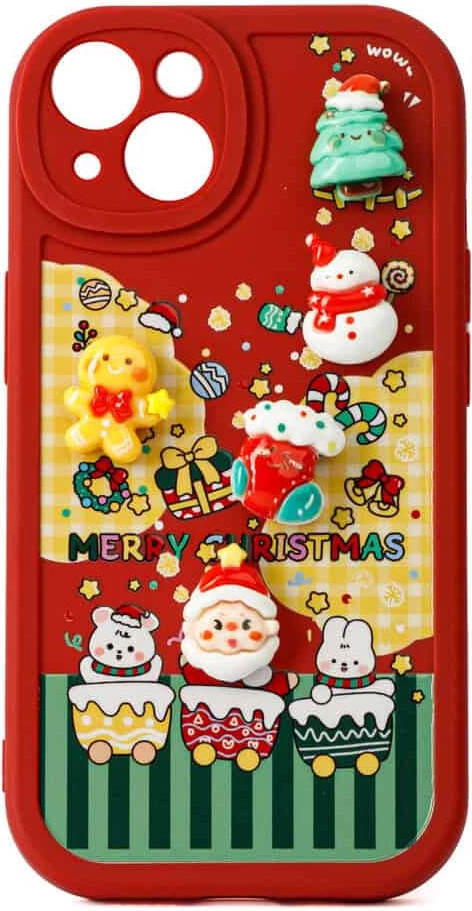 Fotroll për telefon TECH TIME Christmas Edition Cherry Red (IP14PROMAX)