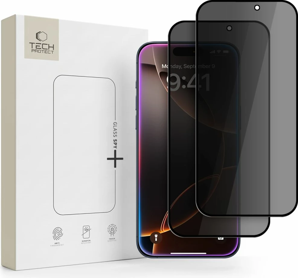 Xham i kalitur privatësie Tech-Protect Glass SPY+ për iPhone 18 Pro Max, 2 copë