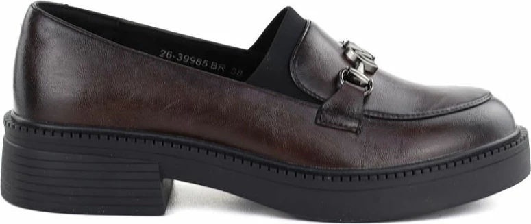 Këpucë loafers femra Vinceza 39985, burgundy