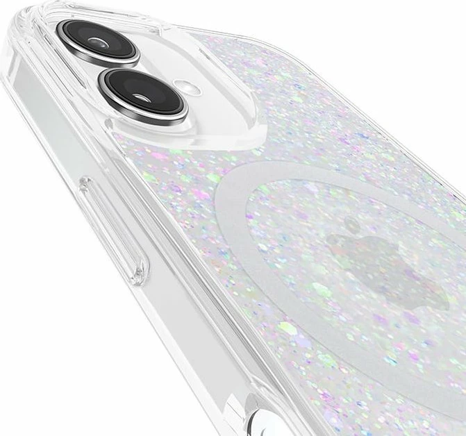 Mbështjellës Kate Spade New York Protective MagSafe për iPhone 16, Chunky Glitter, argjendtë