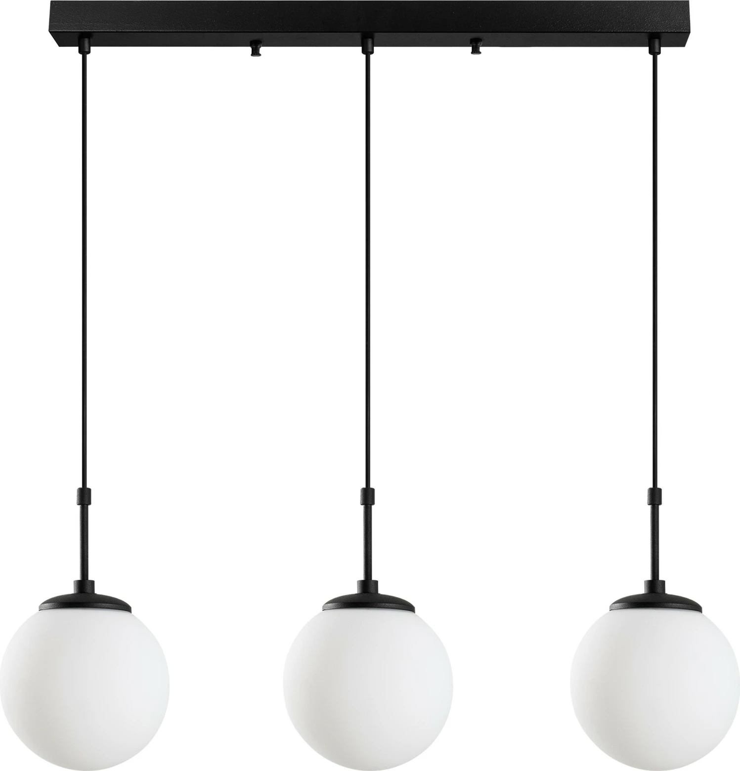 Llambë tavani Opviq Orbital, ngjyrë e zezë, 87x20x120cm