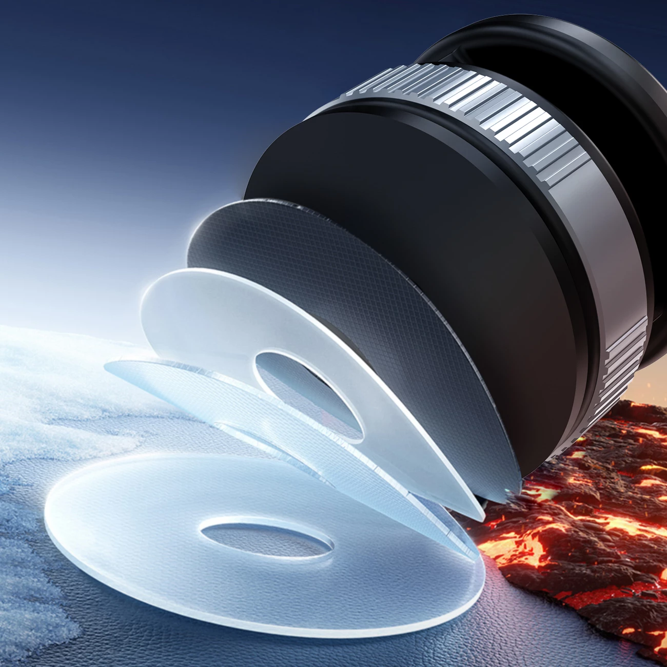 Mbajtës telefoni për veturë Dudao F24PRO, magnetik MagSafe, gotë thithëse për xham/tablolinë, i rregullueshëm 360°, i zi