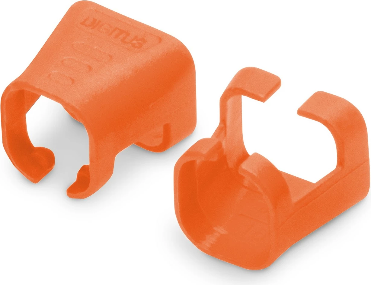 Klipsa ngjyre për patch kabllo Digitus, 100 copë, PVC, portokalli