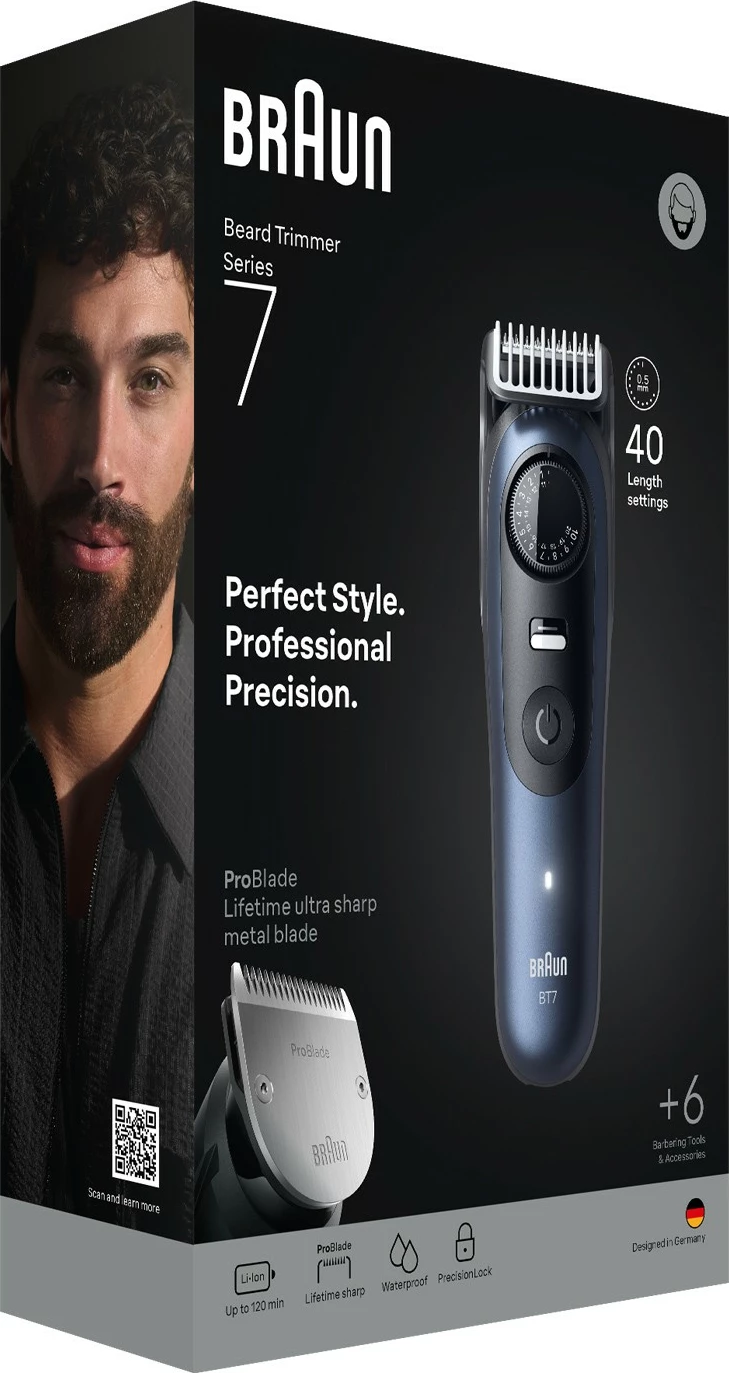 Makinë rroje Braun Series 7 BT7520, akumulator/rrymë, deep blue metallic