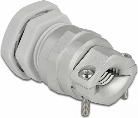 Glandë kablli DeLOCK PG13.5, IP68, 6-12 mm, drejt, metal/plastik, gri