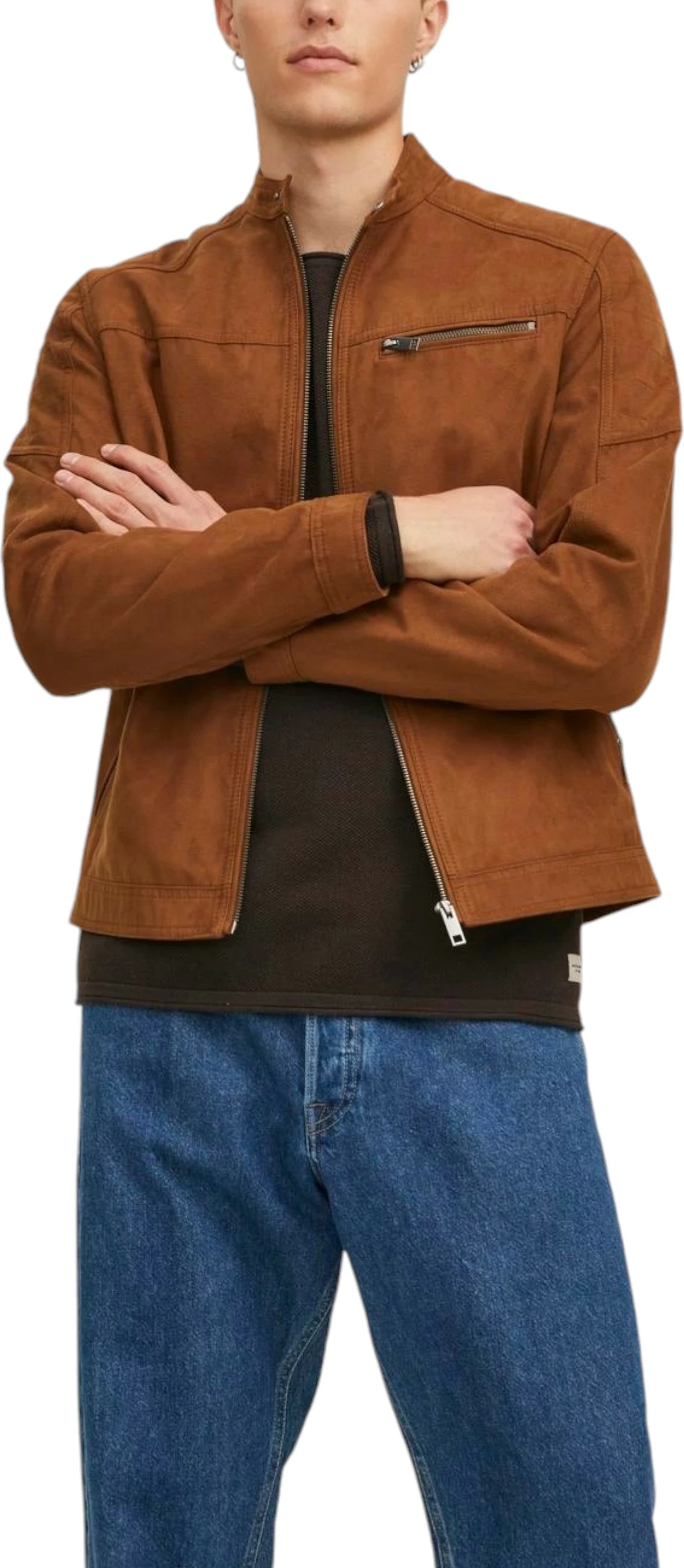 Jakne për meshkuj Jack & Jones JJEROCKY NOOS 12147218, bezhë e errët [Madhësia: M]