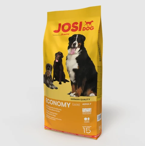 Ushqim i thatë për qen JosiDog Economy, 15 kg