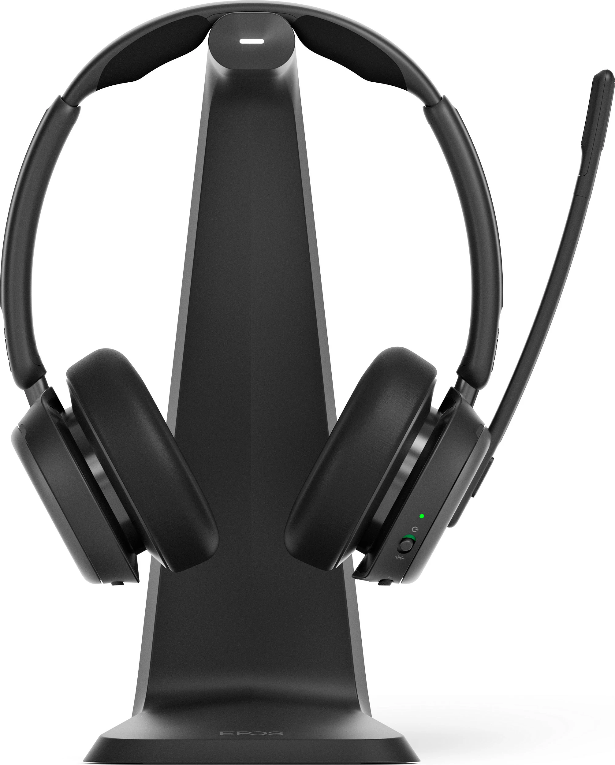 Kufje EPOS IMPACT 1000 MS UC, Bluetooth, ANC, USB-C+A, me stand, të zeza